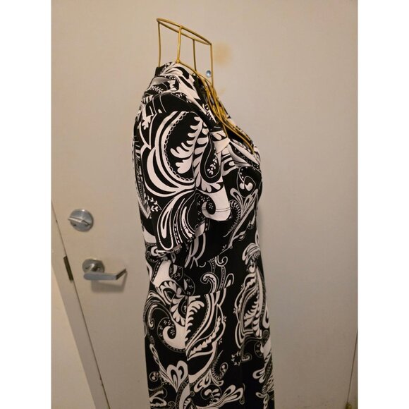 Spense Black White Women's Dress Size 6 Polyester Spandex - Picture 14 of 16